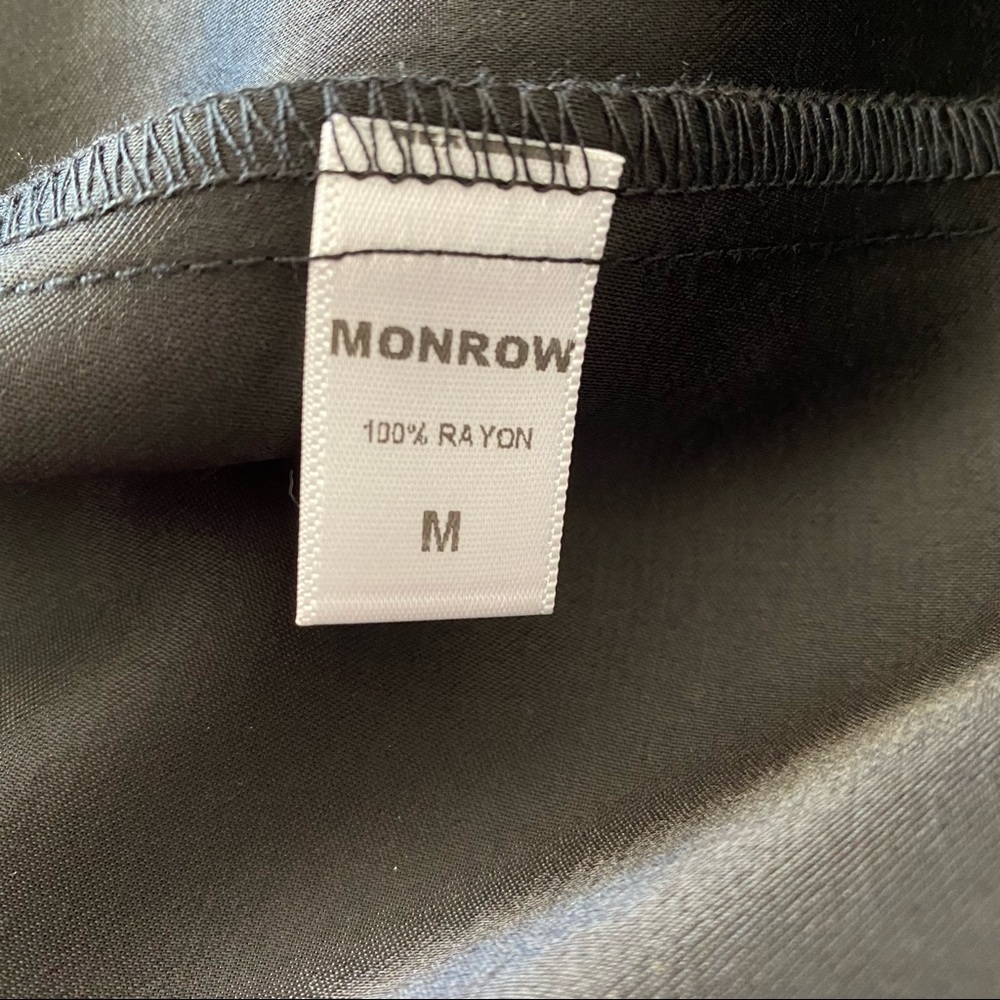 Monrow Slip Dress Maxi Back Slit Spaghetti Strap - Picture 9 of 15